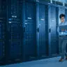 Data center with Ikonmac’s power quality solutions, ensuring efficient energy management