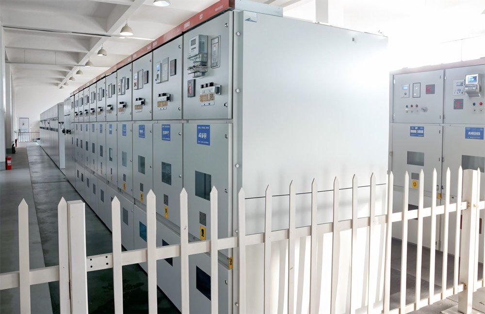 Ikonmac high-voltage Static Var Generator production line at advanced manufacturing facility