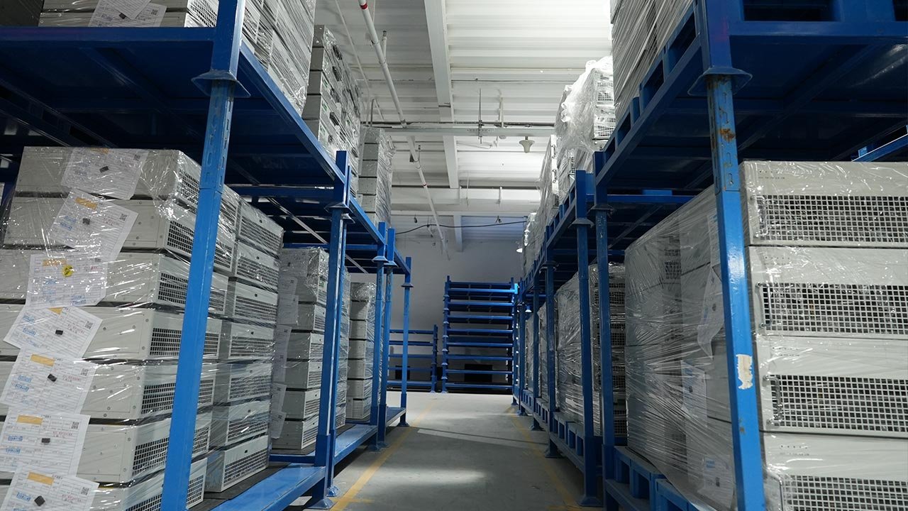 Ikonmac power quality equipment being securely packaged for international shipping