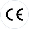 CE mark logo representing Ikonmac’s compliance with European Union safety and EMC standards