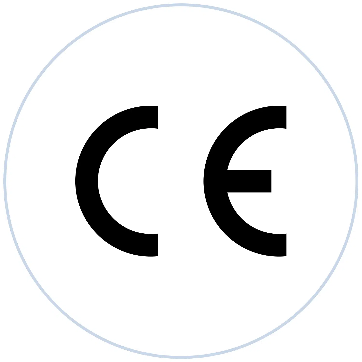 CE mark logo representing Ikonmac’s compliance with European Union safety and EMC standards