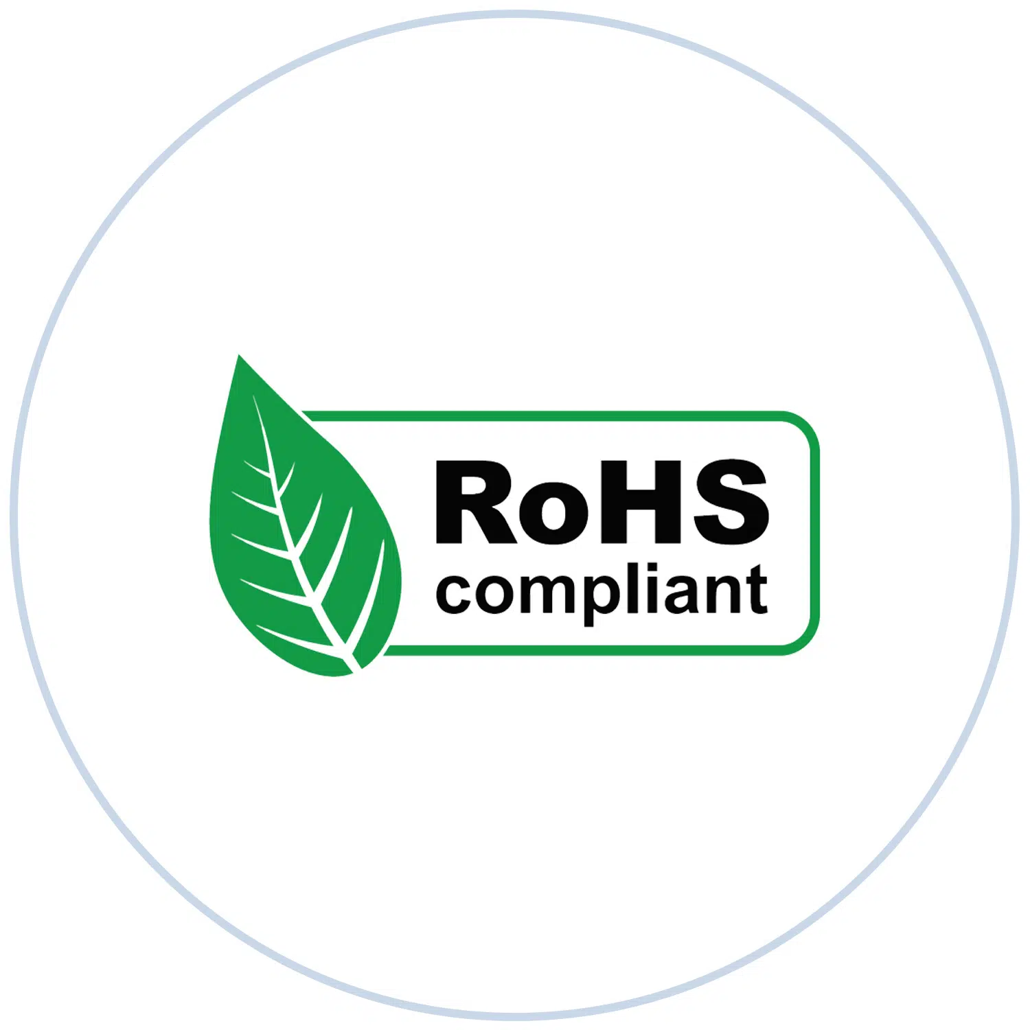 RoHS compliance logo representing Ikonmac’s adherence to environmental and hazardous substance regulations