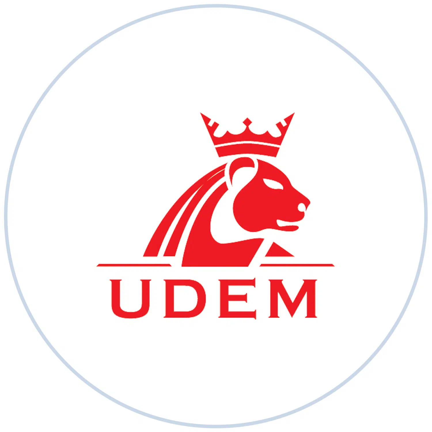 UDEM certification body logo representing CE compliance testing and validation for Ikonmac products